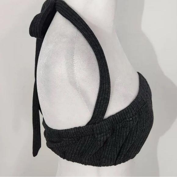 WeWoreWhat Charcoal Knit Top - Picture 5 of 11